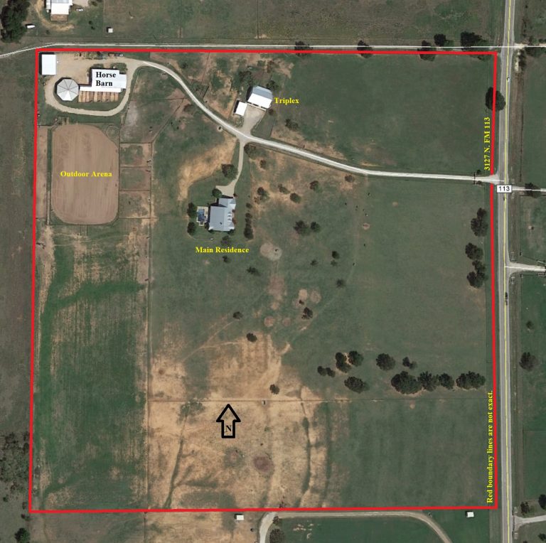 Aerial Plat 40 acre Horse Ranch, 3127 N. FM 113, Weatherford, TX