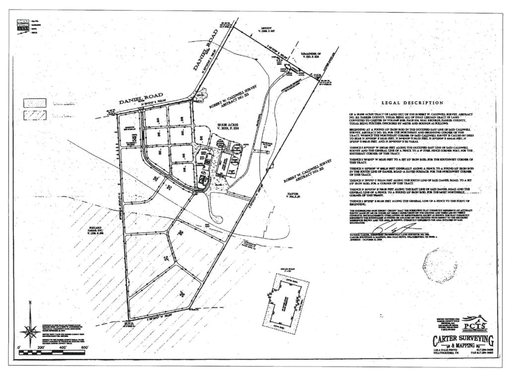 Survey and Legal Description 60 Acre “ESMS on the Brazos” Equine