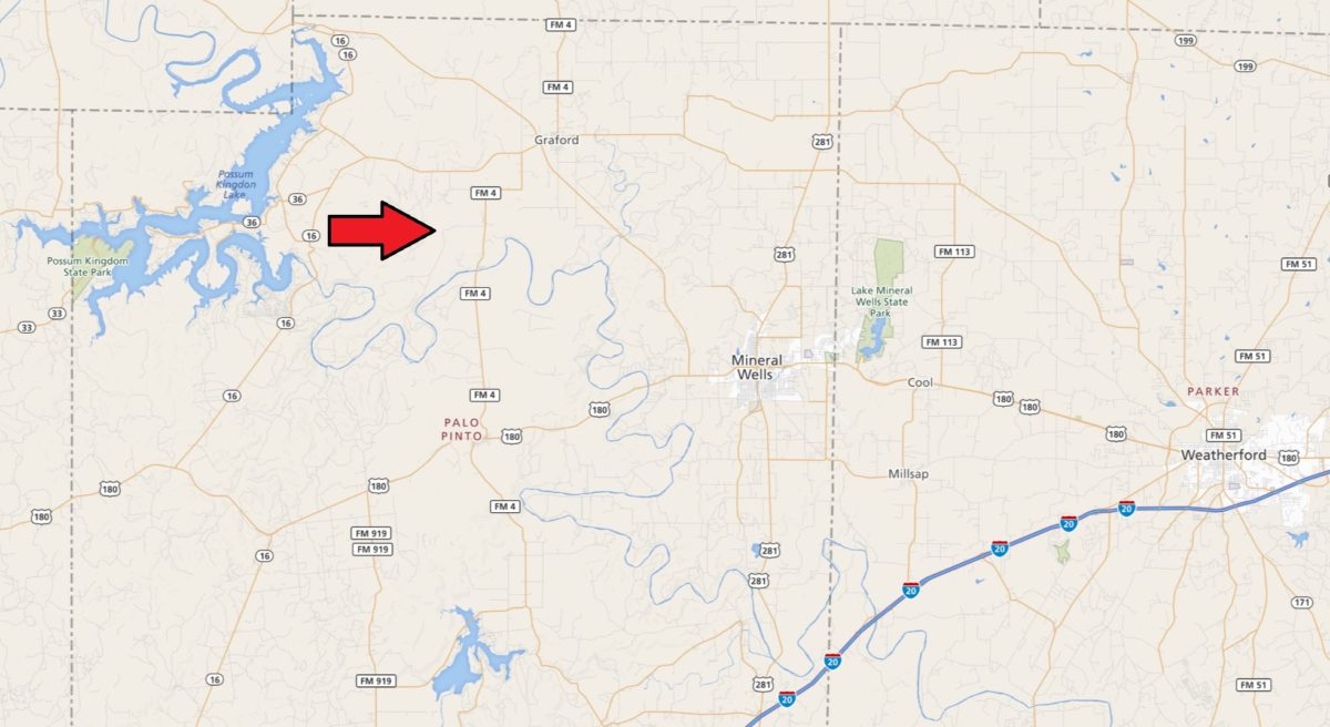 General Map 588.31 Acres, s/w of Graford, Palo Pinto Co., Texas
