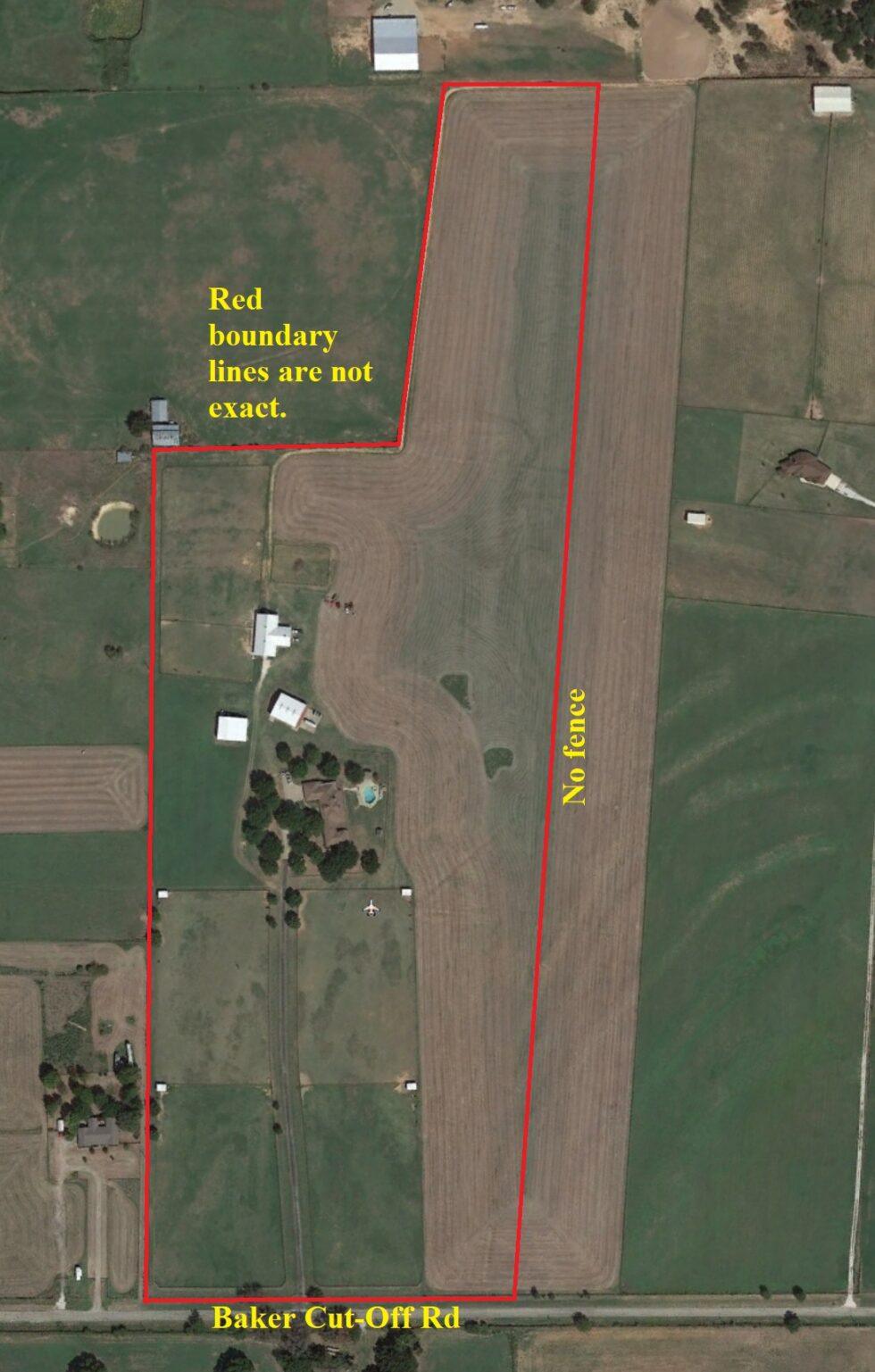 Aerial Map - 40.8 AC Beautiful Horse Ranch, 401 Baker Cut-Off Rd,…