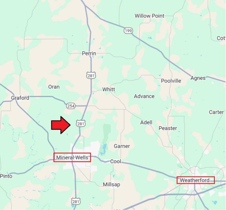 General Map General Map - 38.19 Acres with Improvements, 860 Kite Road, Mineral Wells, Texas 76067