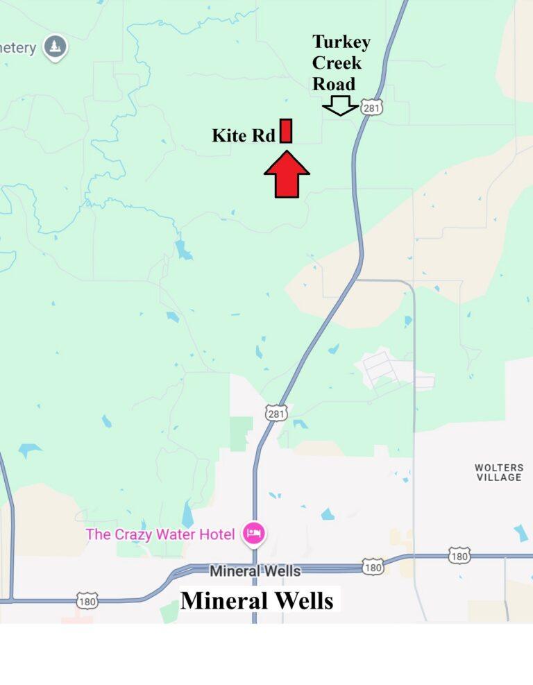 Local Map Local Map - 38.19 Acres with Improvements, 860 Kite Road, Mineral Wells, Texas 76067
