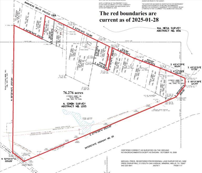 Survey Survey - 76.276 Acres - Raw Land, Interstate 20 & East Bankhead Drive, Weatherford, Texas