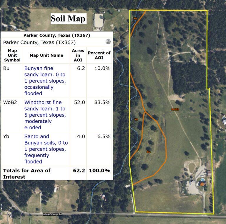 Soil Map Soil Map - Scenic 64 Acre Horse & Cattle Property, 1501 Indian Camp Road, Weatherford, TX 76088