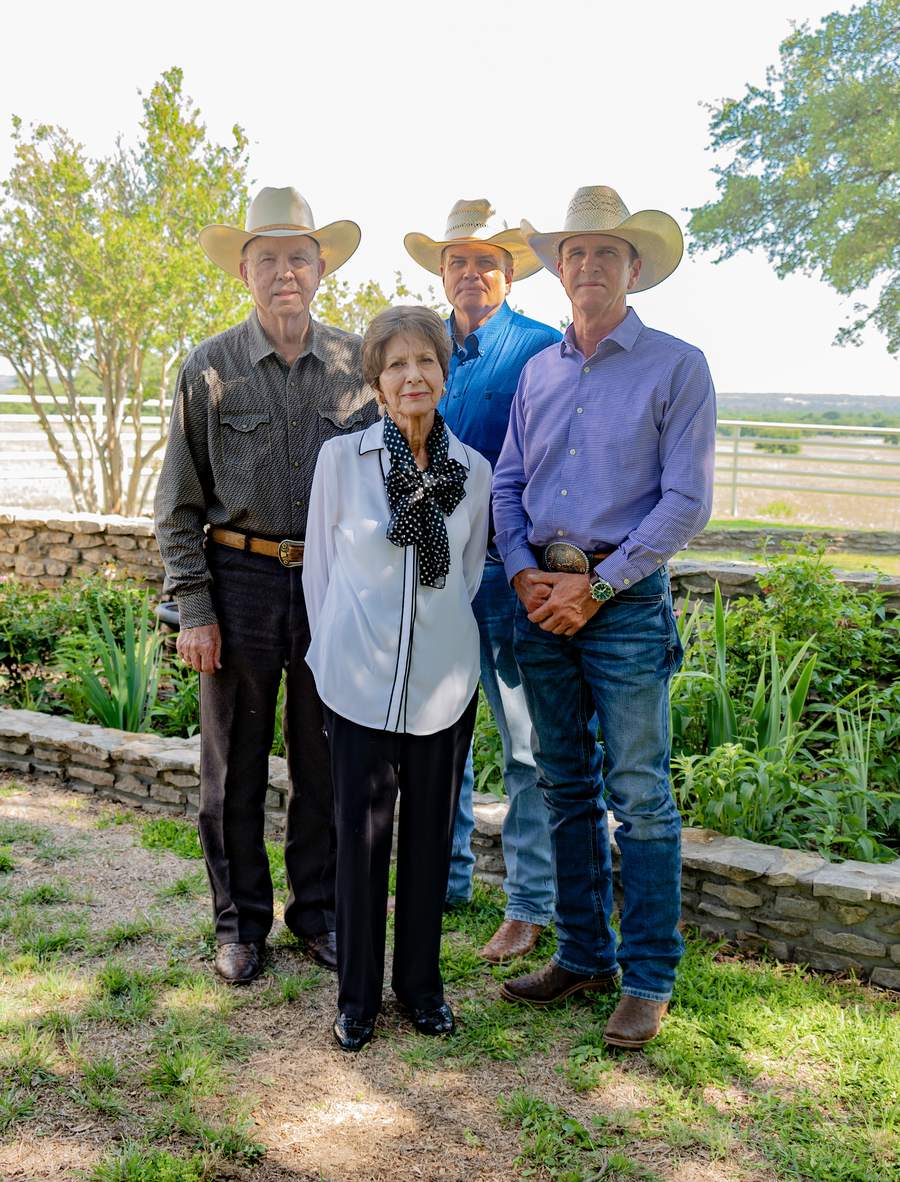 Coalson family portrait at Coalson Acres, from Parker County Today, August/September 2023